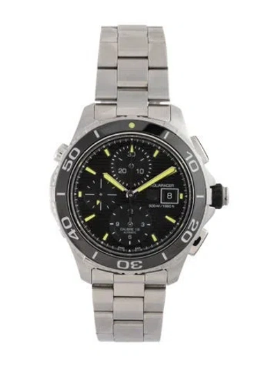 Pre-owned Tag Heuer Aquaracer Watch, 43mm In Multi