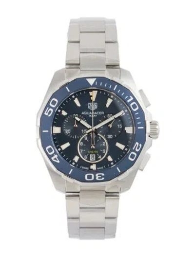 Pre-owned Tag Heuer Aquaracer Watch W/ Tags, 44mm In Multi