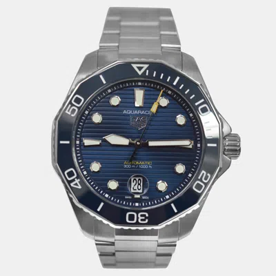 Pre-owned Tag Heuer Aquaracer Wbp201b.ba0632 Automatic Blue Stainless Steel Men's Wristwatch 43 Mm