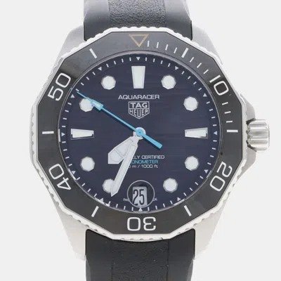 Pre-owned Tag Heuer Aquaracer Wbp5110.ft6257 Black Stainless Steel Automatic Men's Watches 42mm