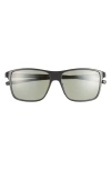 Tag Heuer Bolide 57mm Rectangular Sport Sunglasses In Gray