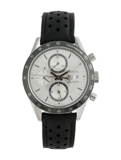 Pre-owned Tag Heuer Carrera, 41mm In Multicolor