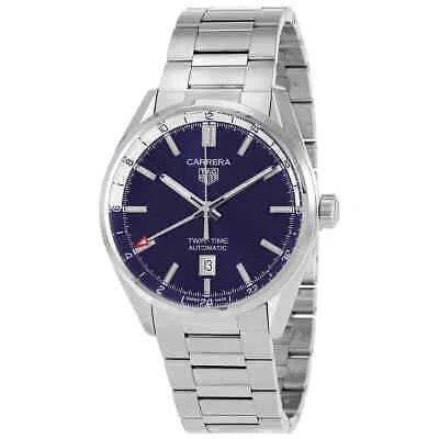 Pre-owned Tag Heuer Carrera Automatic Blue Dial Men's Watch Wbn201a-ba0640
