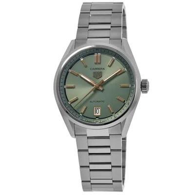 Tag Heuer Carrera Automatic Green Dial Steel Women's Watch Wbn2312.ba0001