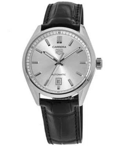 Pre-owned Tag Heuer Carrera Automatic Silver Dial Black Men's Watch Wbn2111.fc6505