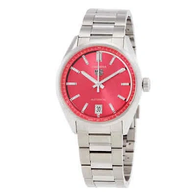 Pre-owned Tag Heuer Carrera Automatic Vivid Pink Dial Unisex Watch Wbn2313.ba0001