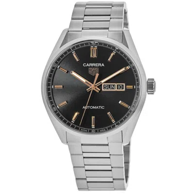 Tag Heuer Carrera Calibre 5 Day-date Black & Gold Dial Steel Men's Watch Wbn2013.ba0640