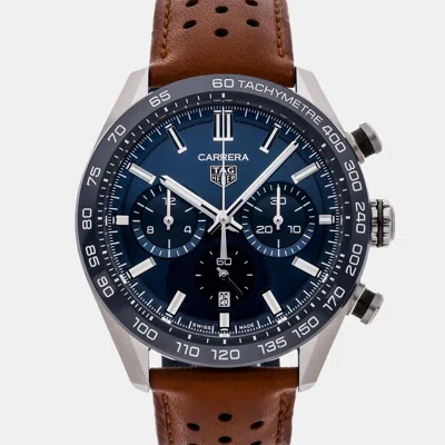Pre-owned Tag Heuer Carrera Cbn2a1a.fc6537 Blue Ceramic Automatic Men's Watches 44mm