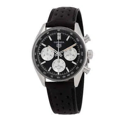 Pre-owned Tag Heuer Carrera Chronograph Automatic Black Dial Men's Watch Cbs2210.fc6534