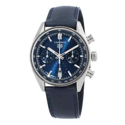 Pre-owned Tag Heuer Carrera Chronograph Automatic Blue Dial Men's Watch Cbs2212.fc6535