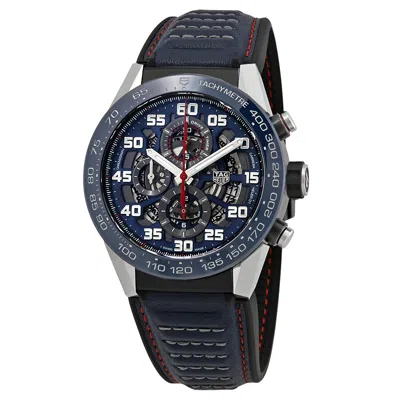 Tag Heuer Carrera Chronograph Automatic Blue/skeleton Dial Men's Watch Car2a1nft6100 In Blue/black