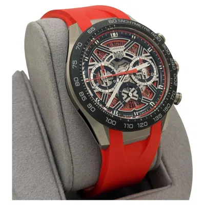 Pre-owned Tag Heuer Carrera Chronograph Extreme Sport Cbu2082.ft6275 44mm Box Paper In Multi