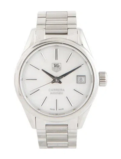 Pre-owned Tag Heuer Carrera Date Watch, 28mm In Multicolor