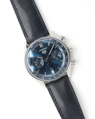 Tag Heuer Carrera Glassbox 39mm 2023 Full Set Watch In Blue