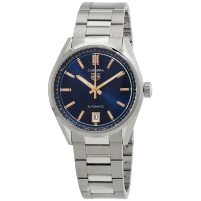 Tag Heuer Carrera Gmt Automatic Blue Dial Unisex Watch Wbn2311.ba0001 In Blue / Gold Tone / Rose / Rose Gold Tone