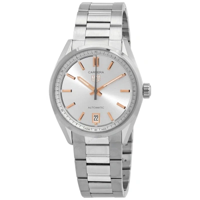 Tag Heuer Carrera Gmt Automatic Silver Dial Unisex Watch Wbn2310.ba0001 In Gold Tone / Silver