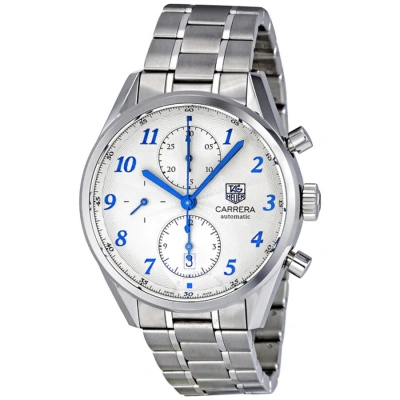 Tag Heuer Carrera Heritage Chronograph Silver Dial Automatic Men's Watch Cas2111.ba0730 In Metallic