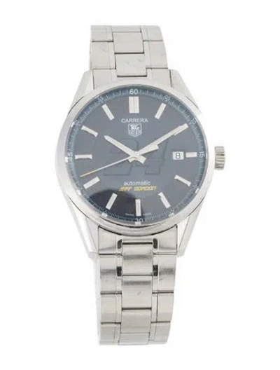 Pre-owned Tag Heuer Carrera "jeff Gordon" Watch, 39mm In Multicolor