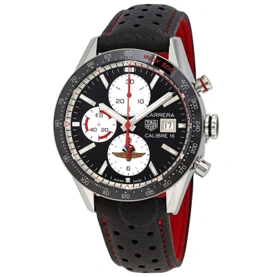 Tag Heuer Carrera Limited Edition Chronograph Automatic Black Dial Men's Watch Cv201as.fc6429 In (red   / Black