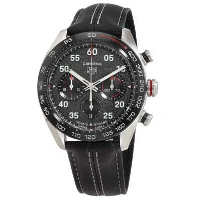 Tag Heuer Carrera Porsche Chronograph Automatic Grey Dial Men's Watch Cbn2a1f-fc6492 In Black