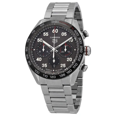 Tag Heuer Carrera Porsche Special Edition Chronograph Automatic Grey Dial Men's Watch Cbn2a1f.ba0643 In Metallic