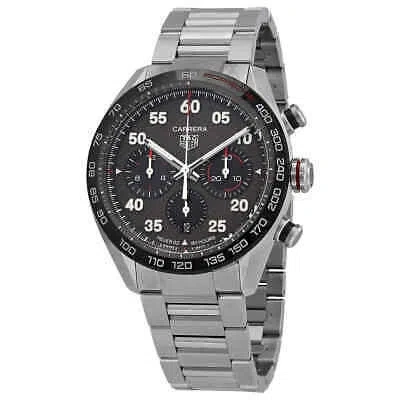 Pre-owned Tag Heuer Carrera Porsche Special Edition Chronograph Automatic Grey Dial Men's