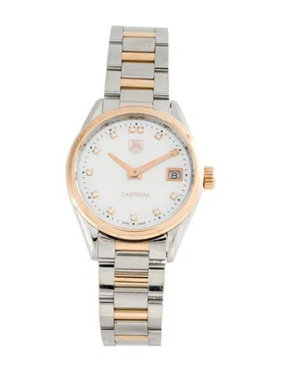 Pre-owned Tag Heuer Carrera Watch In Multicolor