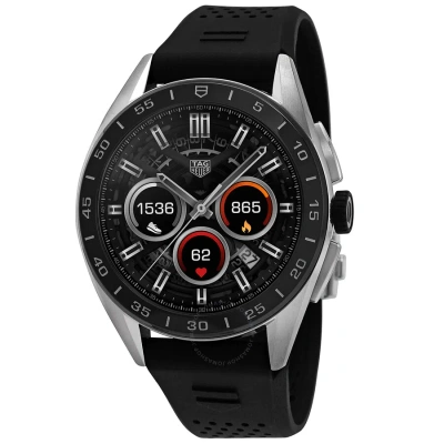 Tag Heuer Connected Analog-digital Men's Smart Watch Sbr8a10.bt6259 In Black / Digital