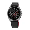 Tag Heuer Connected Calibre E4 - 42mm Digital Black Dial Leather Strap Men's Watch Sbr8010.bc6608 In Black