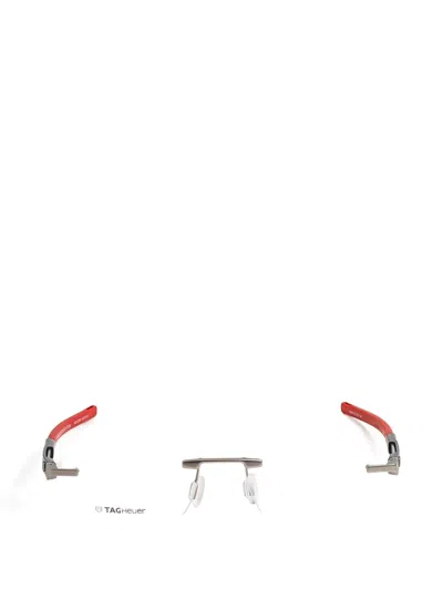 Tag Heuer Eyewear Bolide Rimless Rectangle-frame Glasses In Red