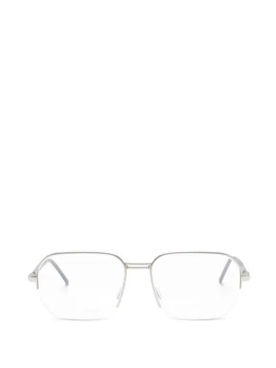 Tag Heuer Eyewear Browline-frames Glasses In Silver