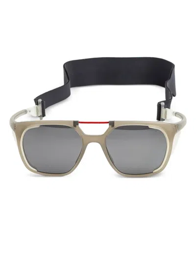 Tag Heuer Eyewear Line Pro Geometric-frame Sunglasses In Neutral