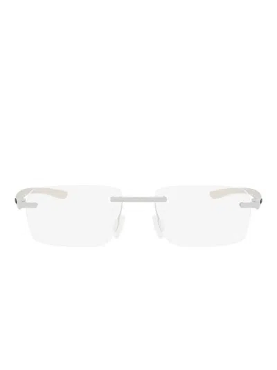 Tag Heuer Eyewear Rectangle-frame Glasses In Silver