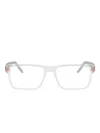 Tag Heuer Eyewear Rectangle-frame Glasses In White