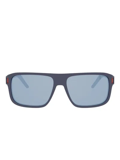 Tag Heuer Eyewear Rectangle-frame Sunglasses In Blue