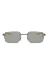 Tag Heuer Eyewear Rectangle-frame Sunglasses In Gray