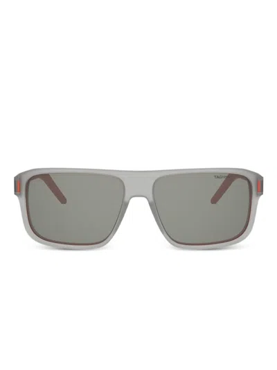 Tag Heuer Eyewear Rectangle-frame Sunglasses In Gray