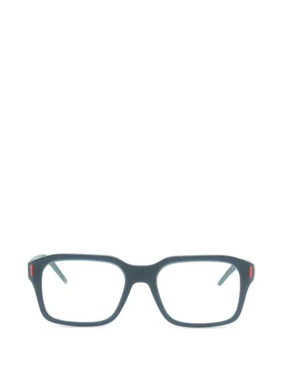 Tag Heuer Eyewear Square Glasses In Blue