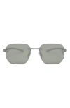 Tag Heuer Flex 55mm Polarized Geometric Sunglasses In Green
