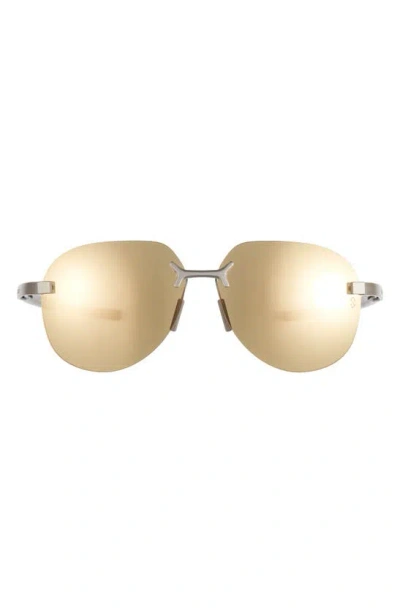 Tag Heuer Flex 59mm Pilot Sport Sunglasses In Gold