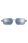 Tag Heuer Flex 59mm Rectangular Sport Sunglasses In Blue