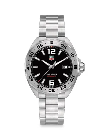 Tag Heuer Formula 1 41mm Stainless Steel Quartz Bracelet Watch In Black