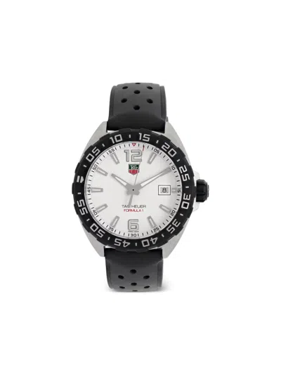 Pre-owned Tag Heuer Formula 1 41mm In White