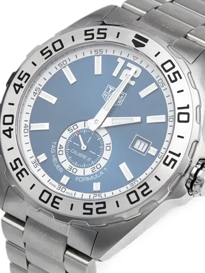 Pre-owned Tag Heuer Formula 1 43mm Watch In Blue