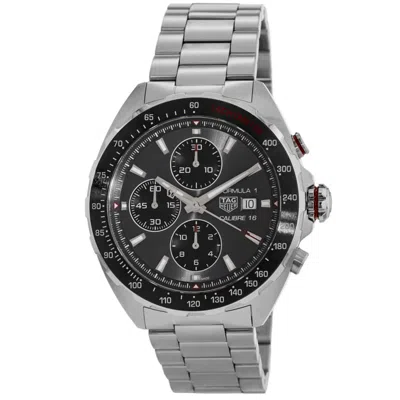 Tag Heuer Formula 1 Automatic Chronograph Grey Dial Steel Men's Watch Caz2012.ba0876