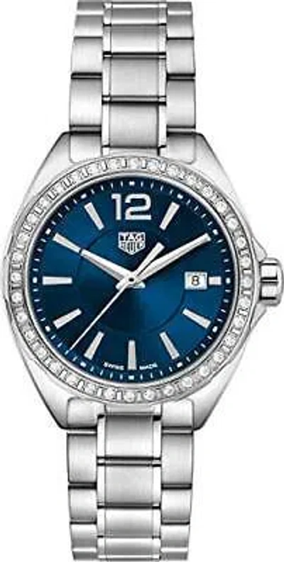 Pre-owned Tag Heuer Formula 1 Blue Dial Diamond Ladies Watch Wbj1316.ba0666