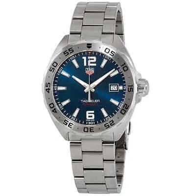 Pre-owned Tag Heuer Formula 1 Blue Dial Stainless Steel Men's Watch Waz1118.ba0875