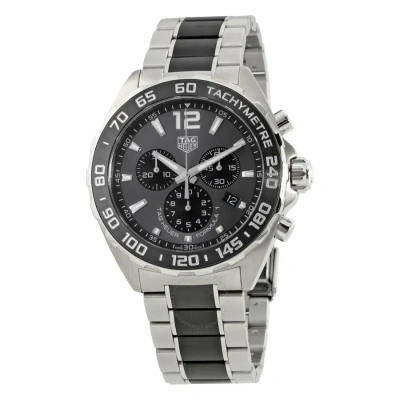 Tag Heuer Formula 1 Chronograph Tachymeter Anthracite Grey With Sunray Effect Dial Men's W In Anthracite / Black / Grey
