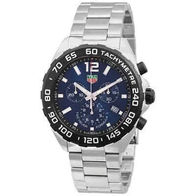 Pre-owned Tag Heuer Formula 1 Chronograph Quartz Blue Dial Men's Watch Caz101av.ba0842
