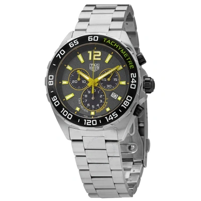 Tag Heuer Formula 1 Chronograph Quartz Grey Dial Men's Watch Caz101ag.ba0842 In Black / Grey / Yellow